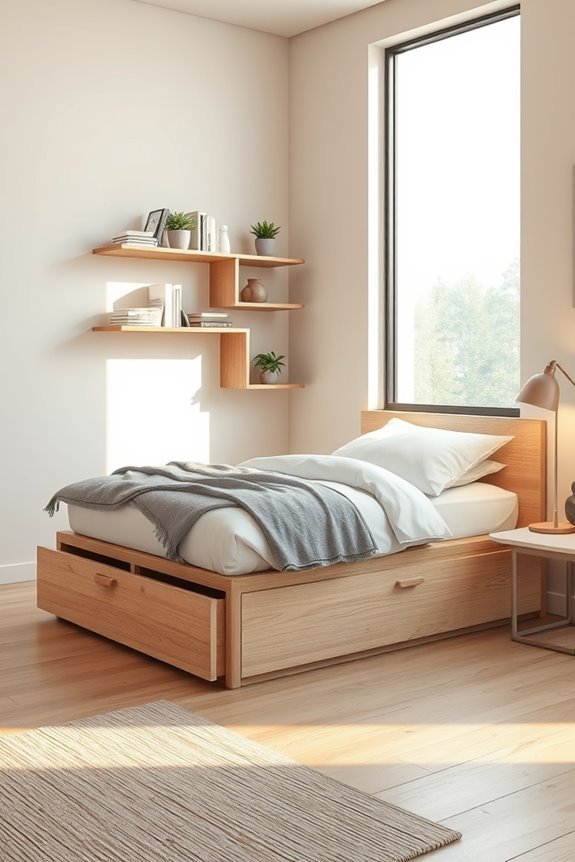maximize bedroom space efficiently