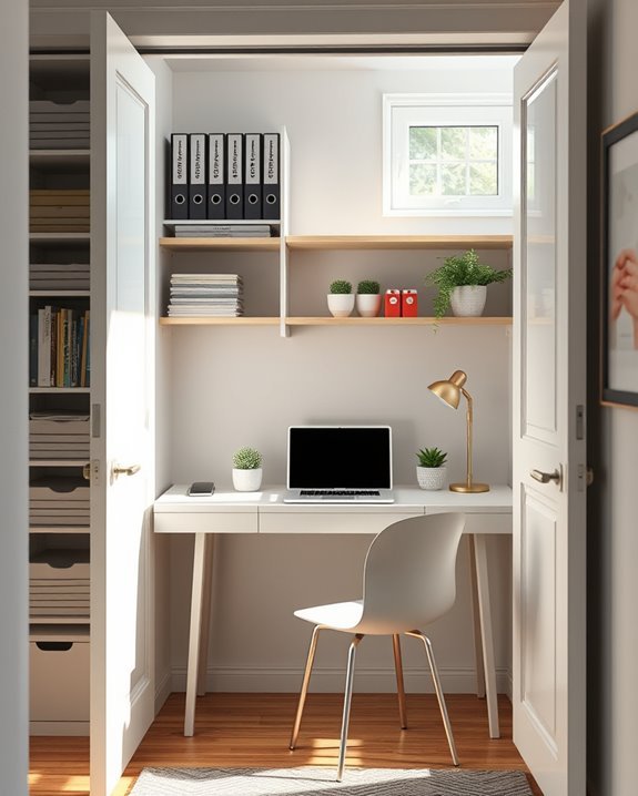 maximize closet office space