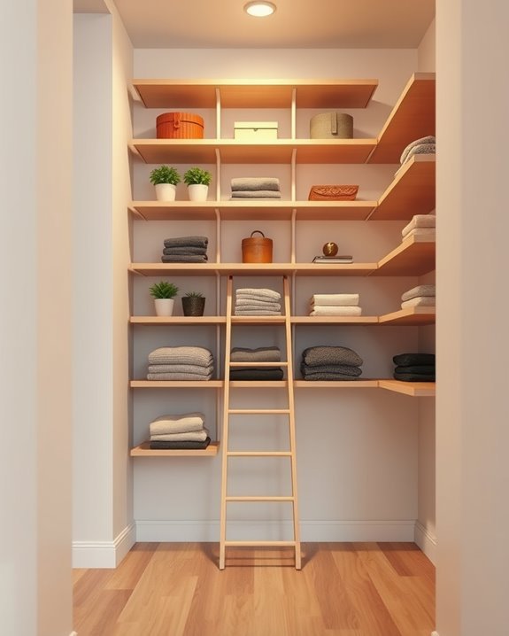 maximize closet vertical space
