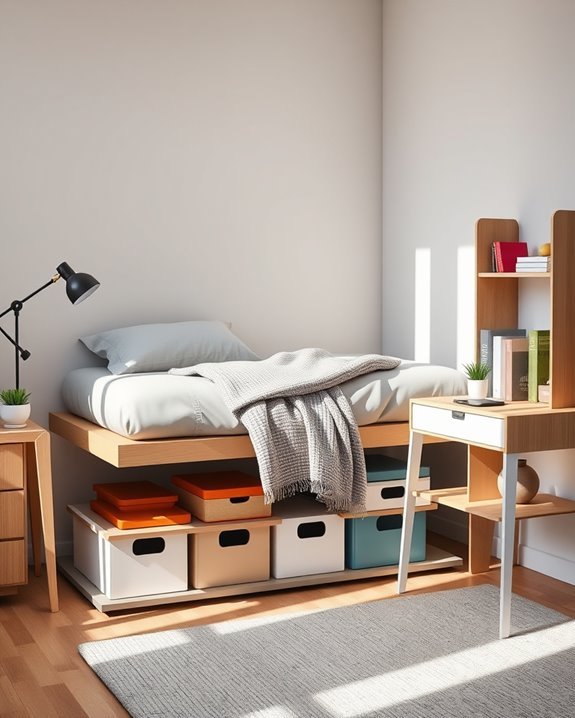 maximize dorm room storage
