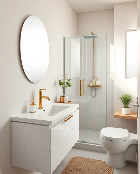 maximize small bathroom space