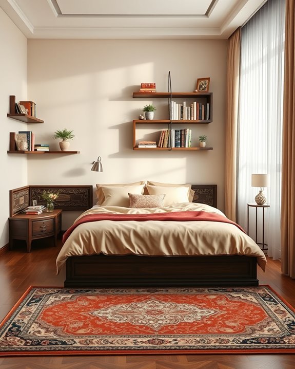 maximize space with bookshelves