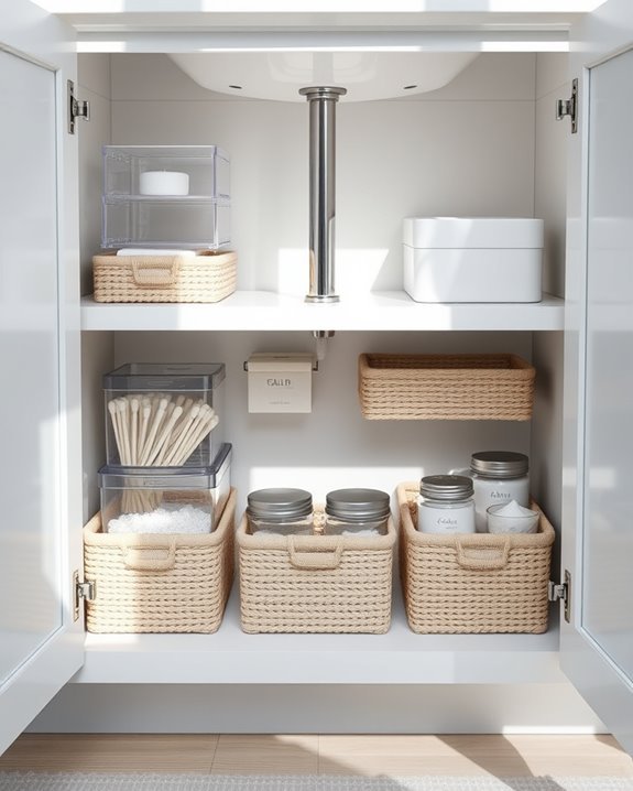 maximize under sink storage efficiently
