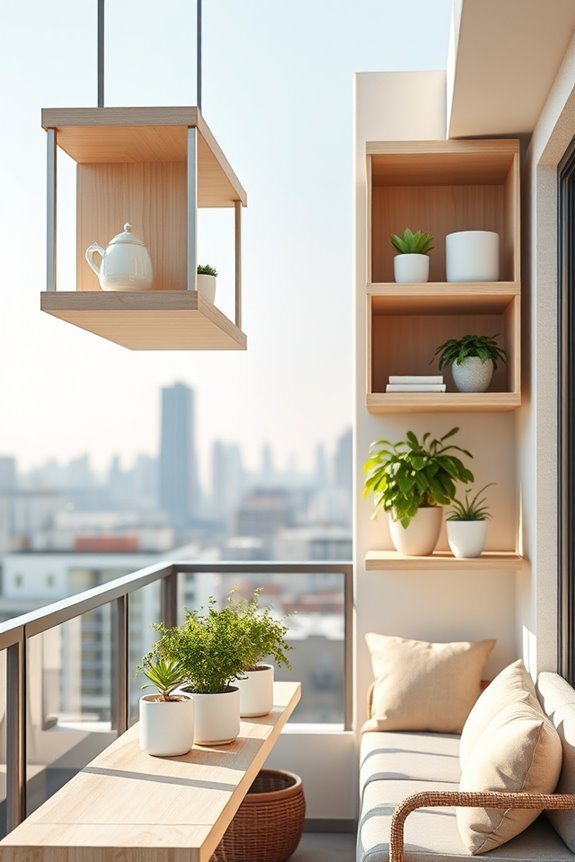 maximize vertical balcony space