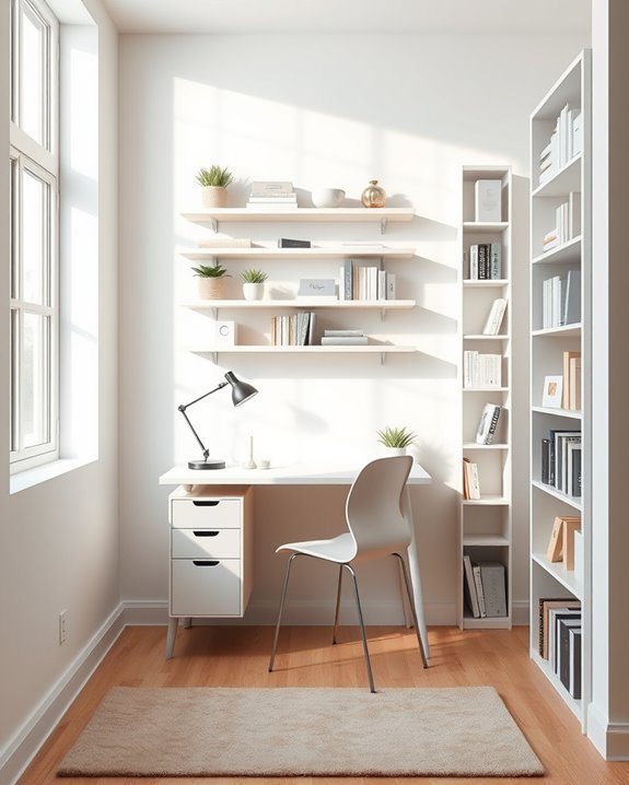 maximize vertical office storage