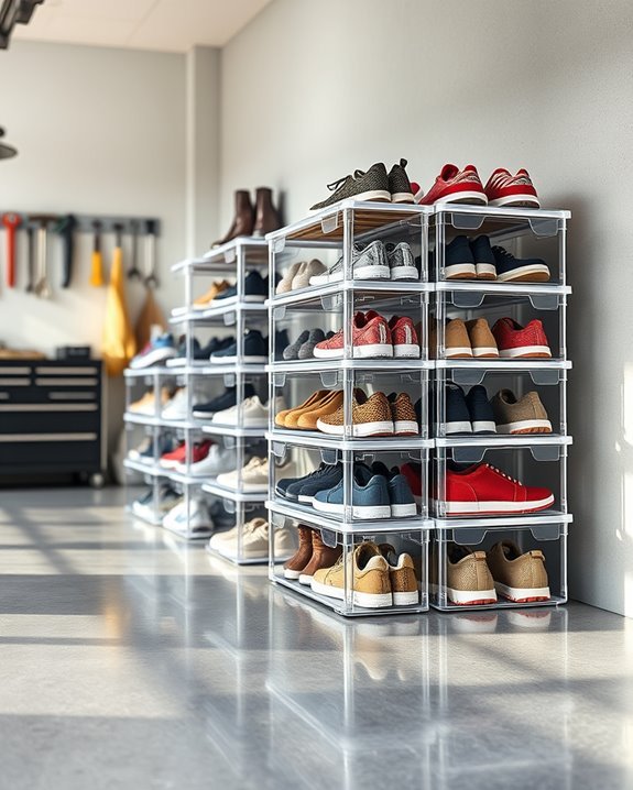 maximize vertical shoe storage