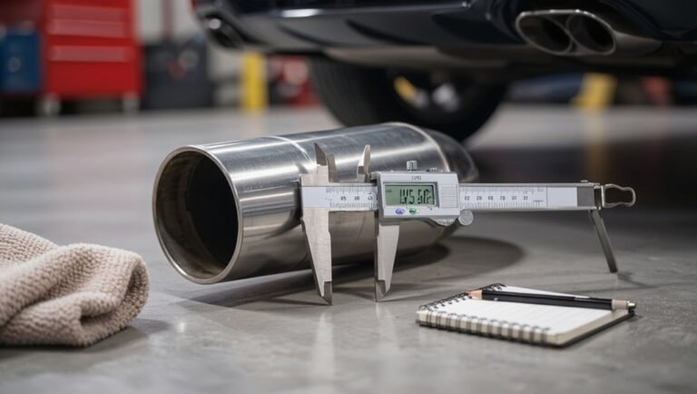 measure exhaust pipe accurately