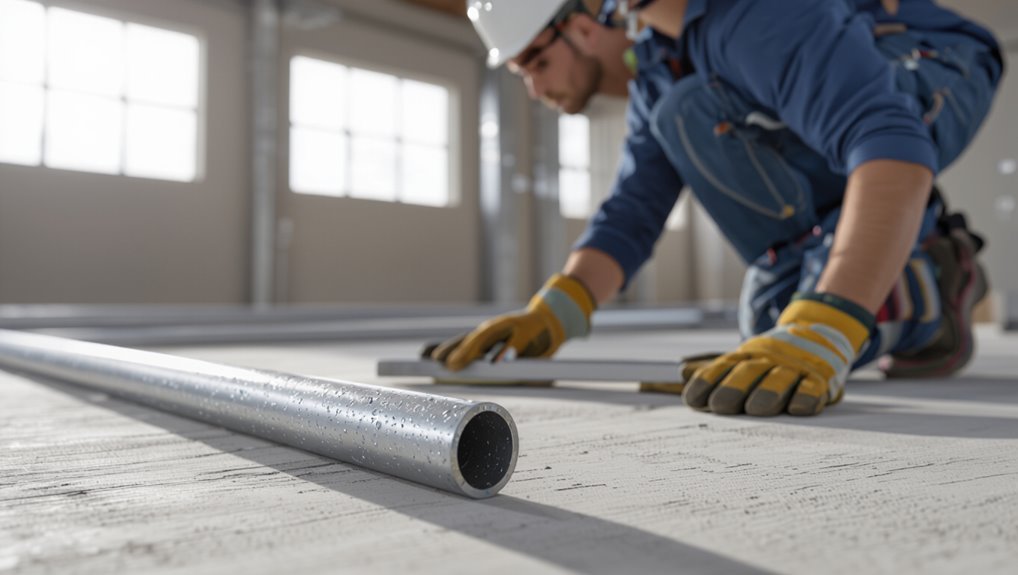 measure lubricate clamp thread