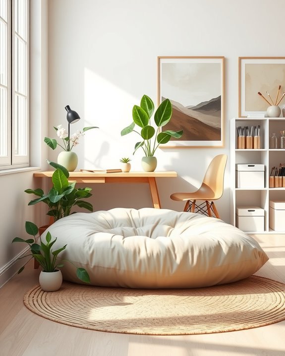 meditation corner for relaxation