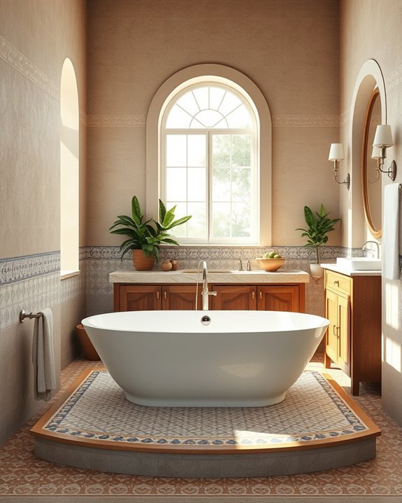 mediterranean bathroom retreat design