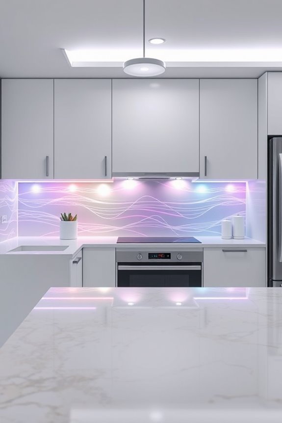 mesmerizing kitchen backsplash lighting