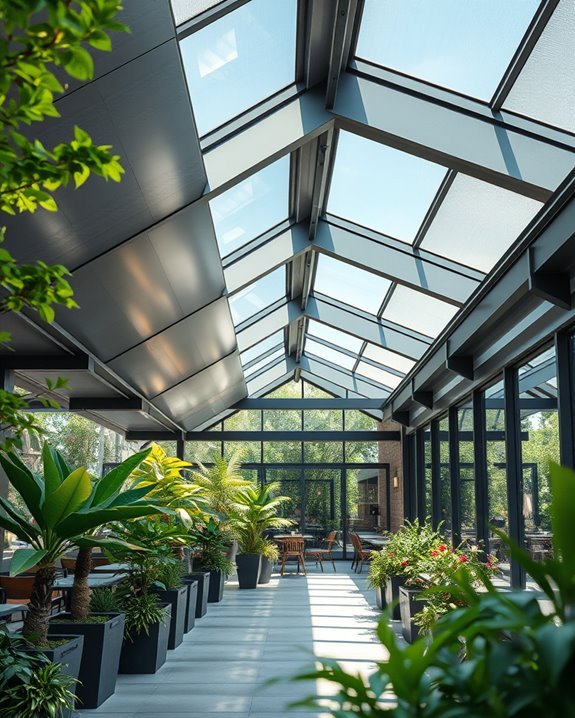 metal roofs enhance aesthetics
