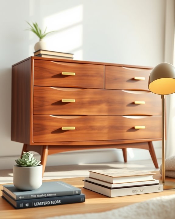mid century modern dresser makeover