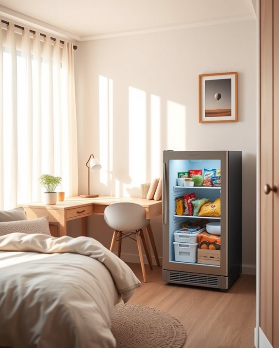 mini fridge for snacks
