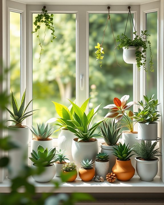 mini greenhouse bay window