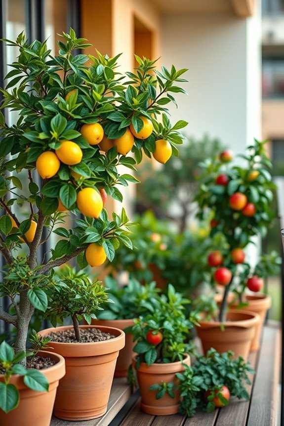 miniature fruit tree gardening