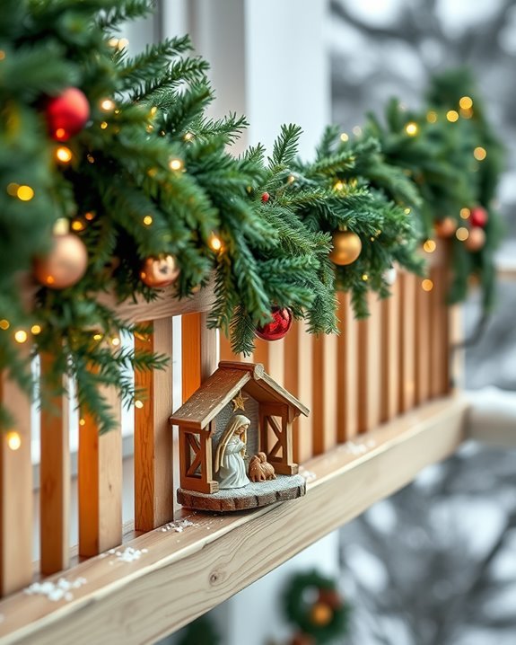 miniature nativity scene placement