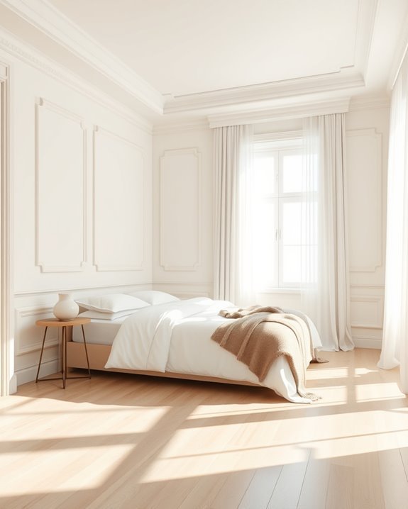 minimalist bedroom molding ideas