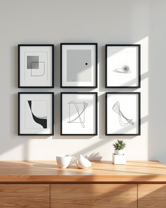 minimalist black and white art