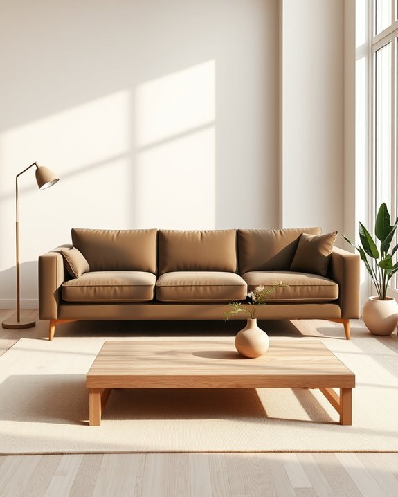 minimalist elegance with sofas