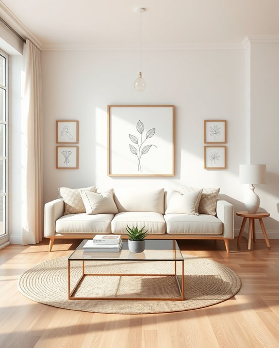 minimalist line art decor