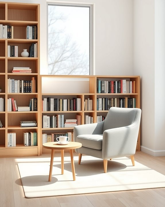 minimalist reading sanctuary design
