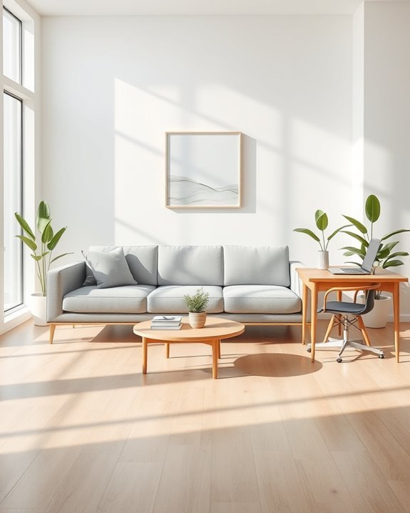 minimalist sofa enhances productivity