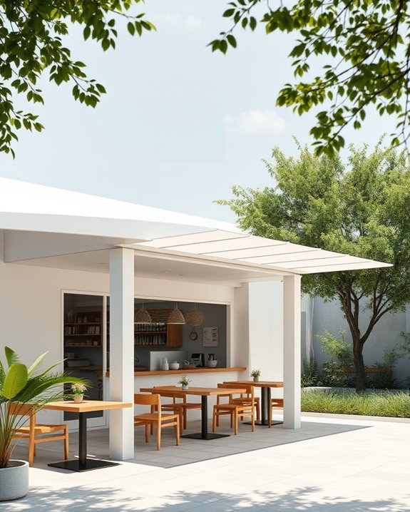 minimalist thin roof design