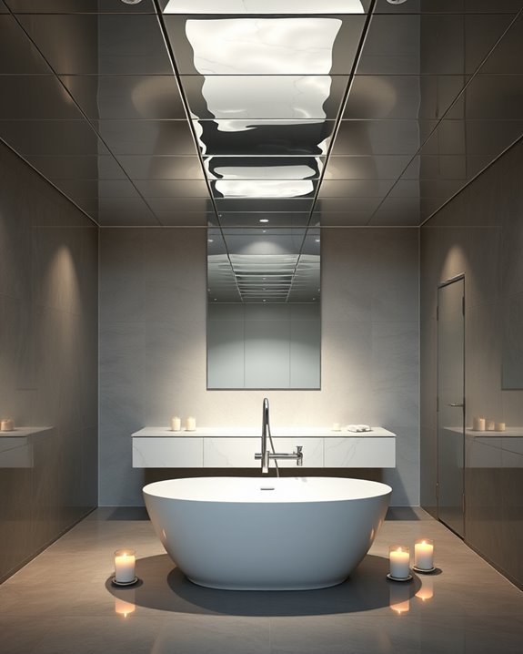 mirrored ceilings enhance aesthetics