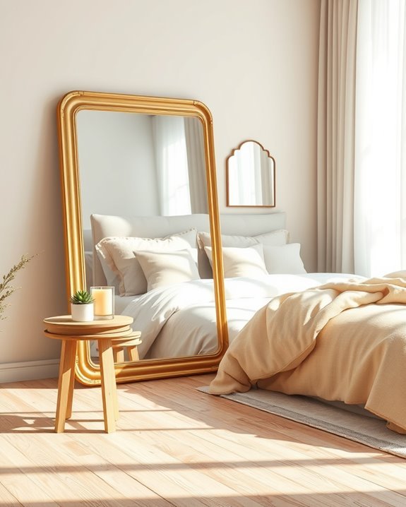 mirrors create spacious illusion