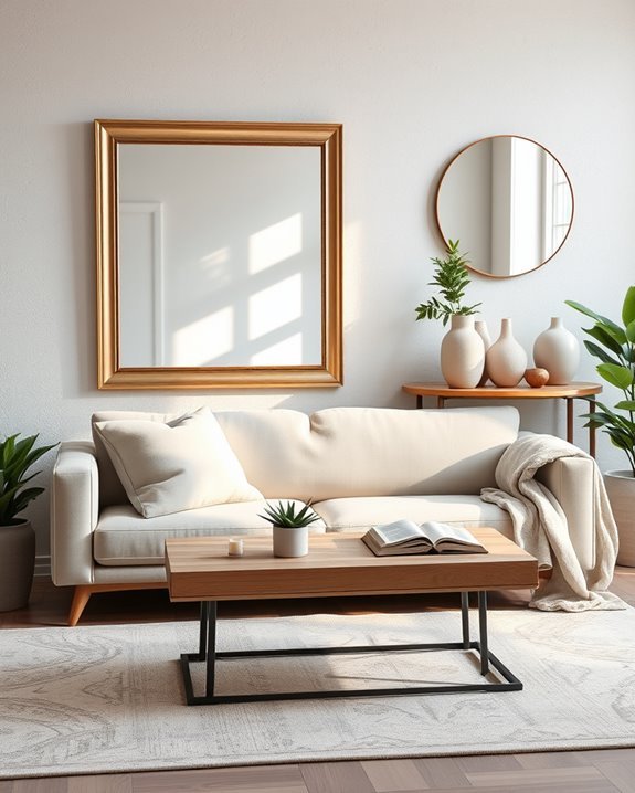 mirrors enhance room atmosphere
