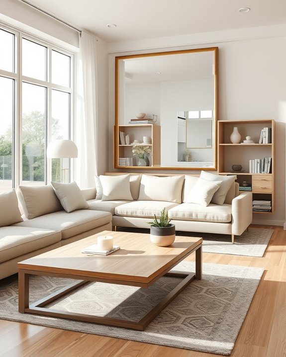 mirrors enhance spatial illusion