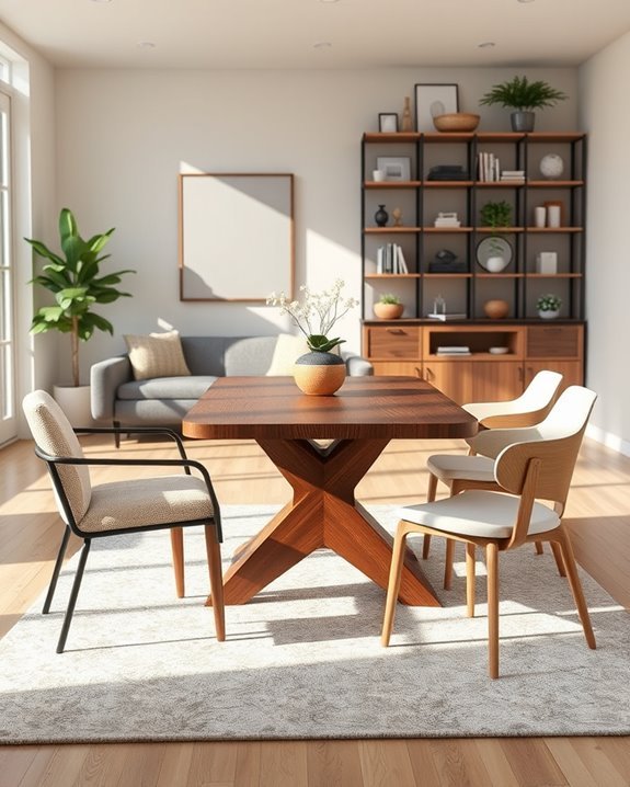 mixing chair styles harmoniously