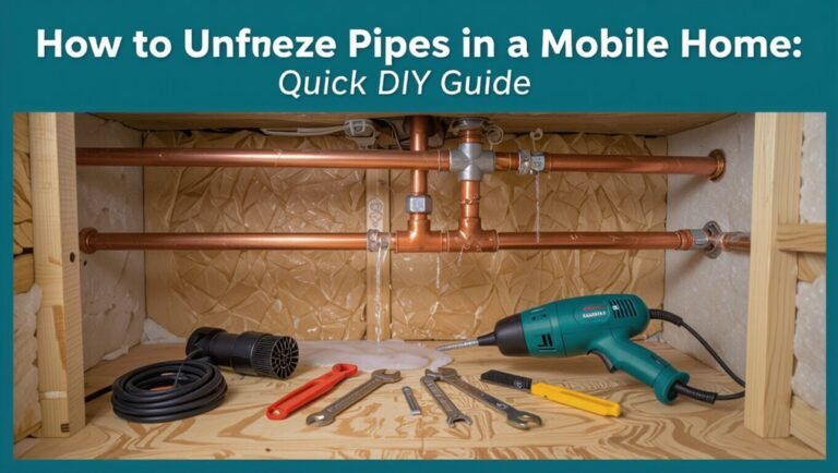 mobile home pipe thawing