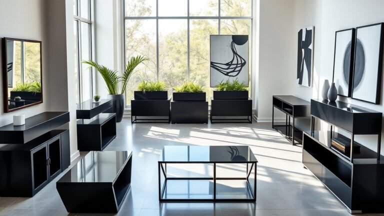 modern black console designs
