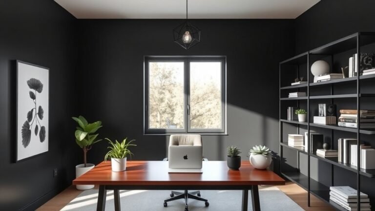 modern black office inspiration