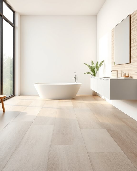 modern comfortable floating tiles