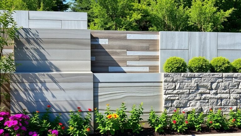 modern concrete fence designs