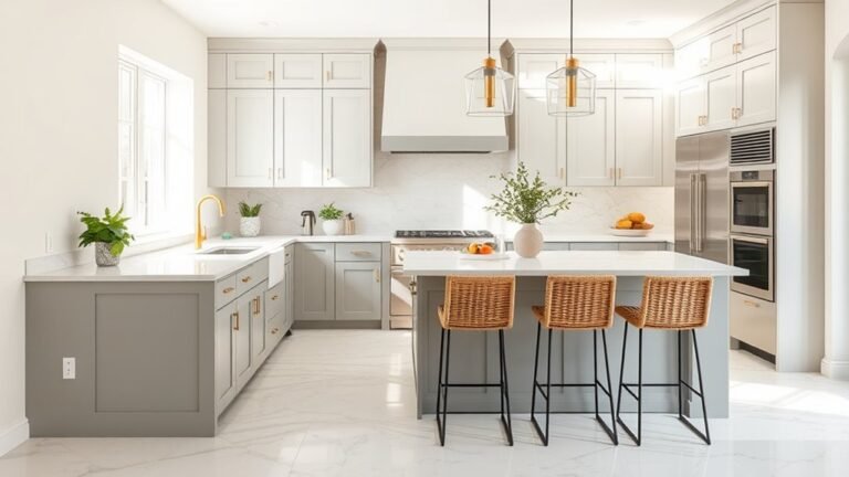 modern cream and grey kitchens