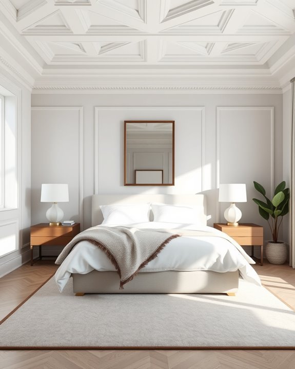 modern geometric bedroom design