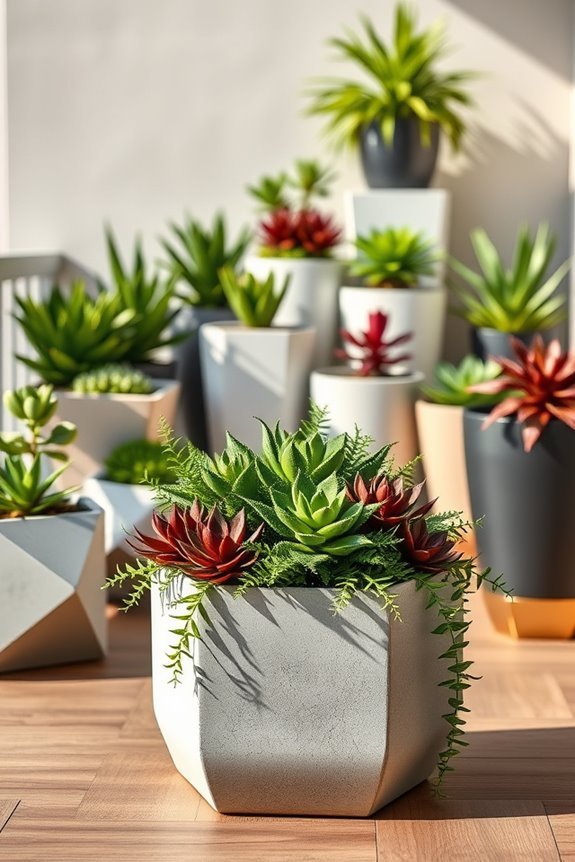 modern geometric planter aesthetics