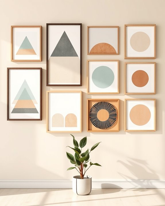 modern geometric wall decor