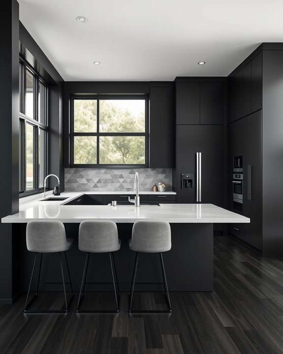 modern gray and black design