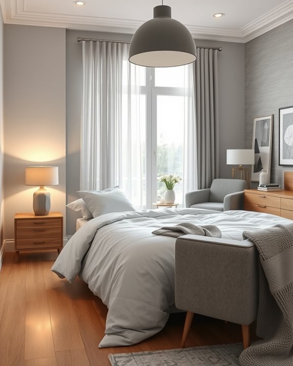 modern grey lighting elegance