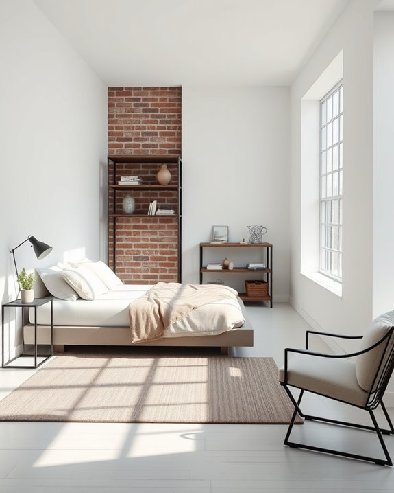 modern industrial bedroom design