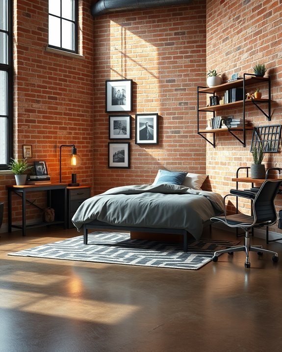 modern industrial boy s room