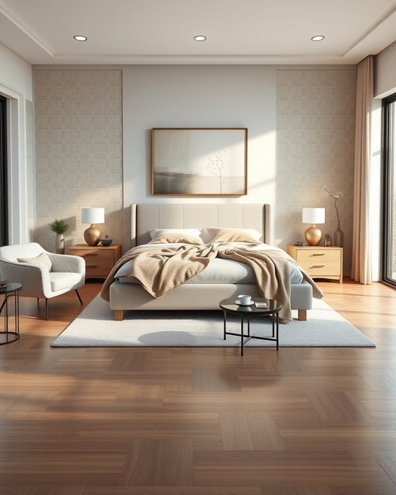 modern minimalist bedroom elegance