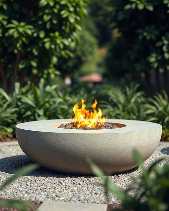 modern outdoor entertainment centerpiece