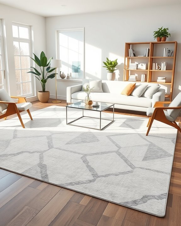 modern rugs enhance spaces