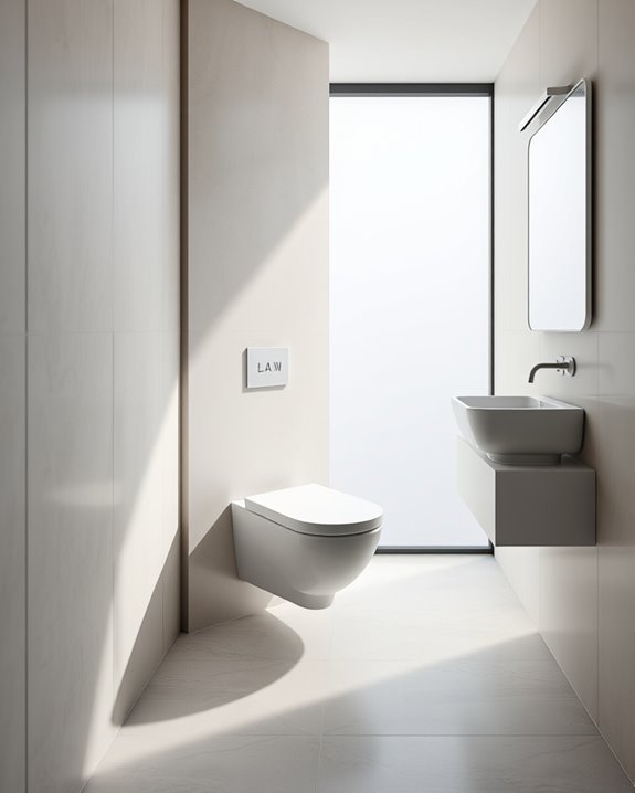 modern space efficient toilets